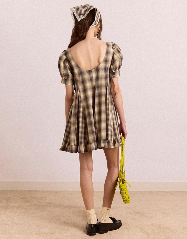 Damson Madder - Sabina Mini Godet Dress