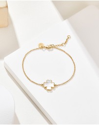 Mestige - Whitehaven Pearl Bracelet - 18K Gold Plated