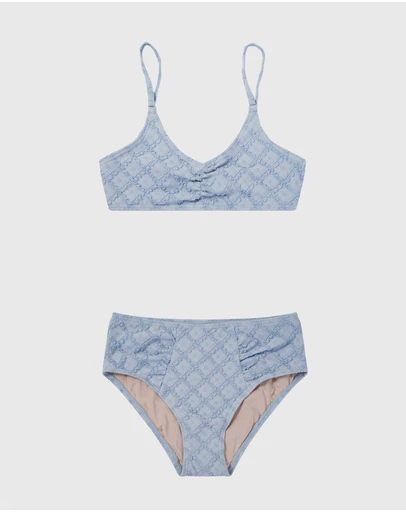 Aqua Blu Kids - Stepping Stones Blue Active Bikini Set - Teens