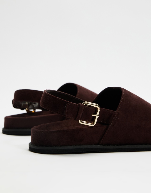 Dazie - Lucy Suede Buckle Mules