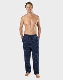 Mitch Dowd - Mens Polar Play Bamboo Flannel Pyjama Pant - Navy