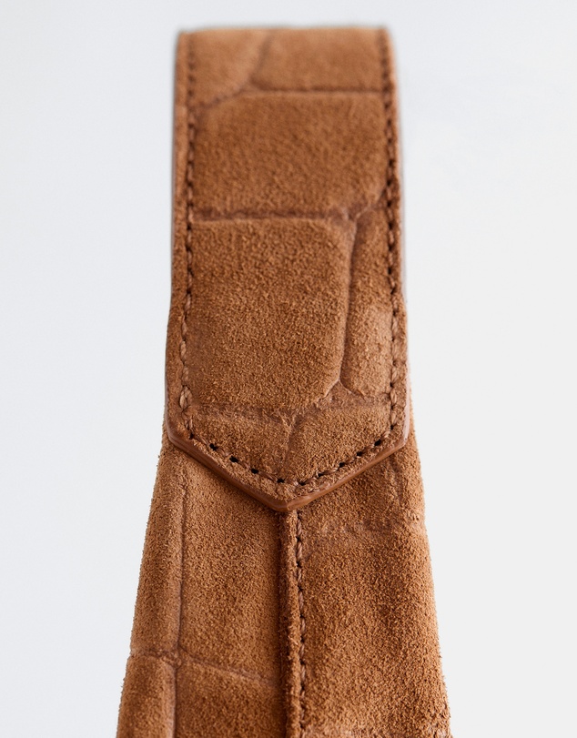 & Other Stories - Small Suede Croco Tote Bag