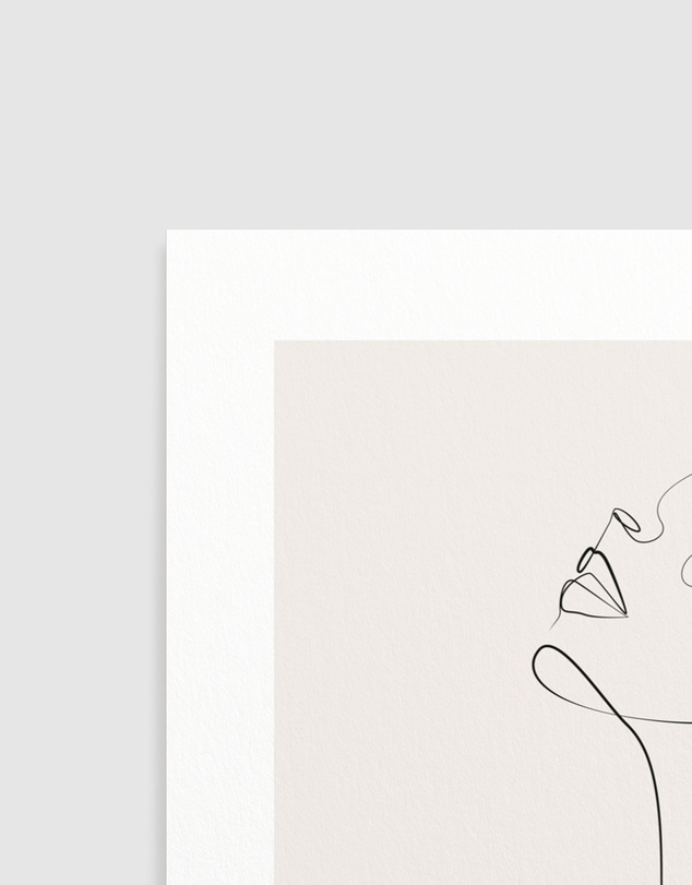 Olive et Oriel - Line Figure V Art Print