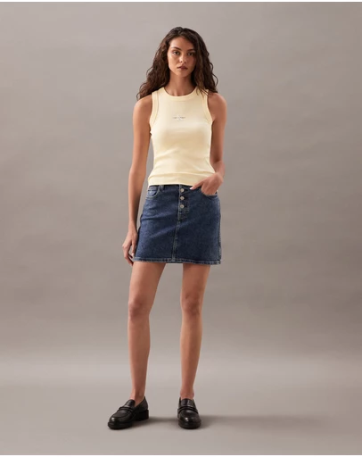 Calvin Klein Jeans - Monologo Rib Tank Top
