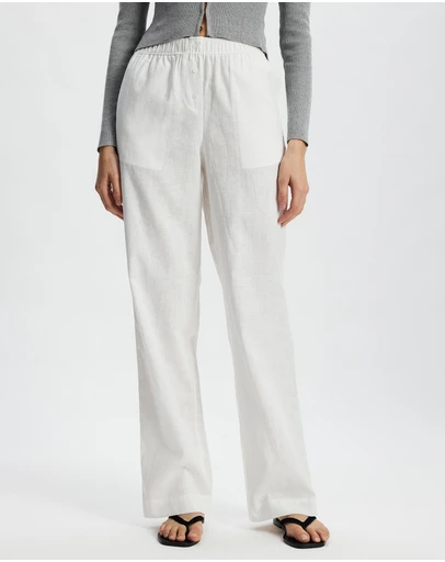 White By FTL - Robin Linen Pants