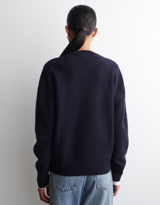 COS - Rounded Wool V-Neck Jumper