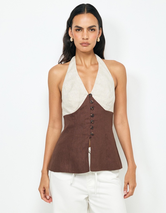 AERE - Enya Halter Top
