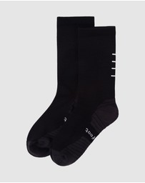 Pussyfoot - 4 Pack Sport Running Crew Socks – Compression & Coolmax