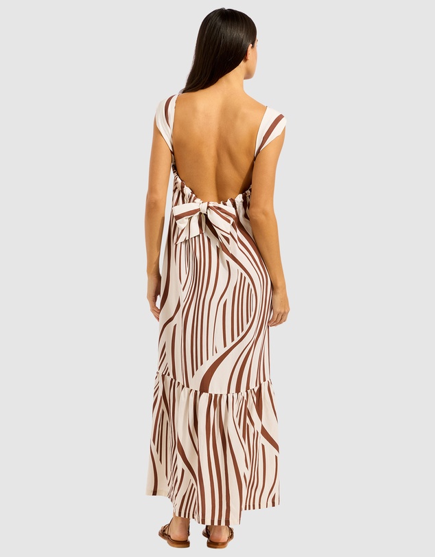 Seafolly - Coastline Tie Back Maxi Dress