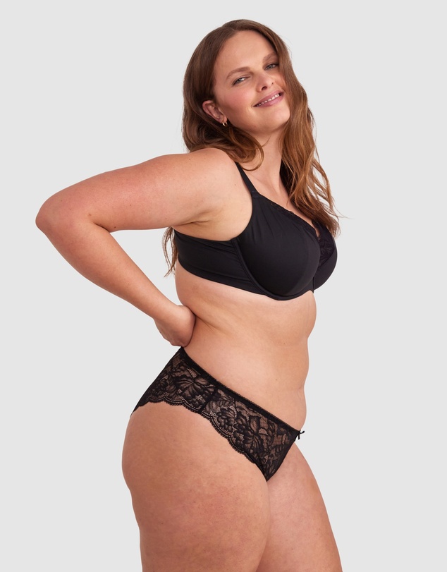 Bras N Things - Romance Brazilian Knicker - Black