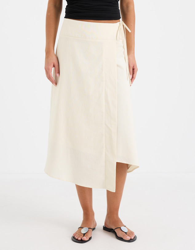 Calli - Emaline Wrap Midi Skirt