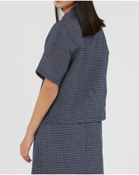Amelius - Virtuous Check Buttoned Top