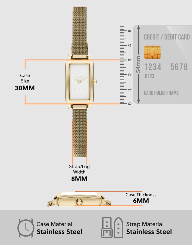 Skagen - Hagen Micro Gift Set Gold Tone Analogue Watch