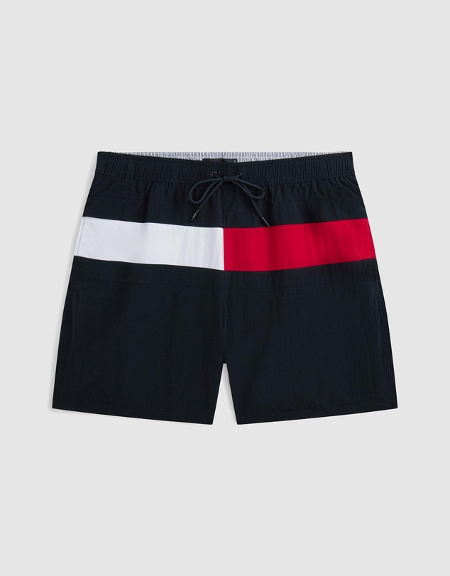 Tommy Hilfiger - Hilfiger Flag Mid Length Swim Shorts