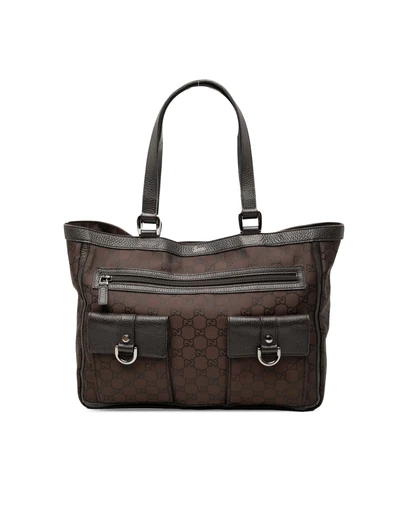 Pre-Loved by Azura Reborn - Pre-Loved GG Nylon Abbey D Ring Pocket Tote
