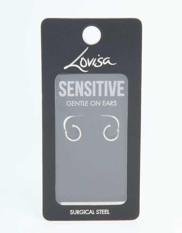Lovisa - Surgical Steel Sleeper Earrings 7 MM