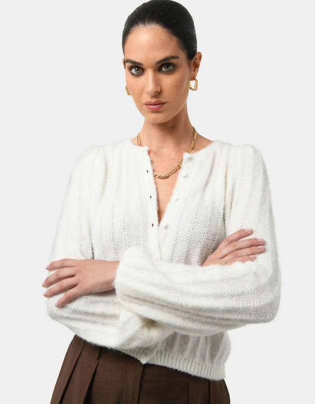 Forcast - Aura Fluffy Knit Cardigan