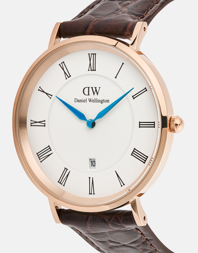 Daniel Wellington - Classic 40mm Roman Numerals Date Croc Belly