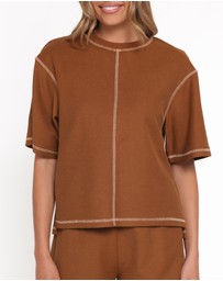 Petal & Pup - Melody Knit Short Set - Chocolate