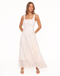 Petal & Pup - Valley Maxi Dress - White Floral Lace