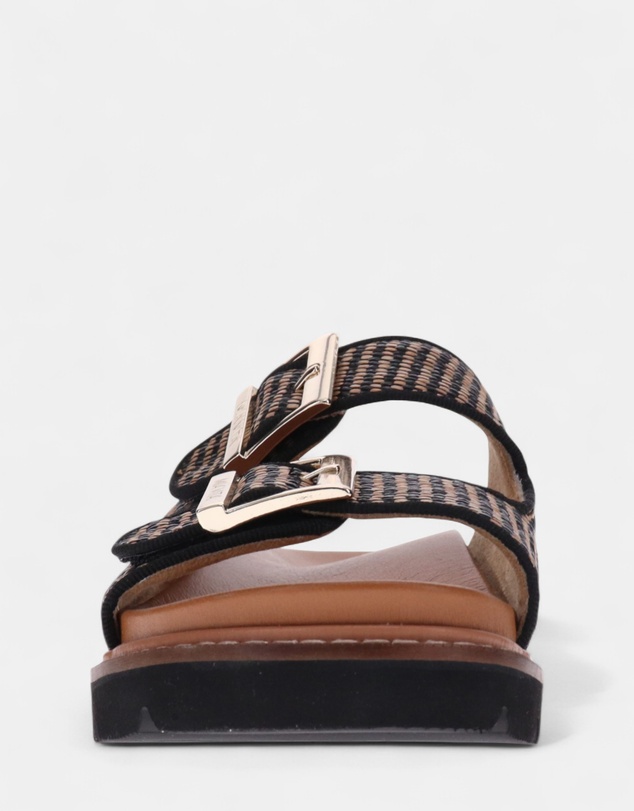 Mia Vita - Daisy Slide - Black Raffia
