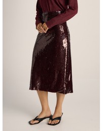 Fate + Becker - Monroe Sequin Pencil Skirt