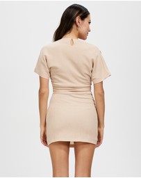 Third Form - Electric Tucked Tee Dress
