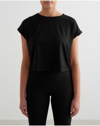 Aim'n - Soft Basic Roll-Sleeve Top