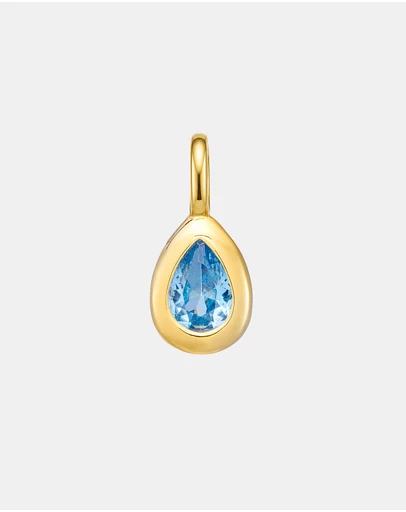 Zoe Olivia - 14K Gold Vermeil March Birthstone Charm