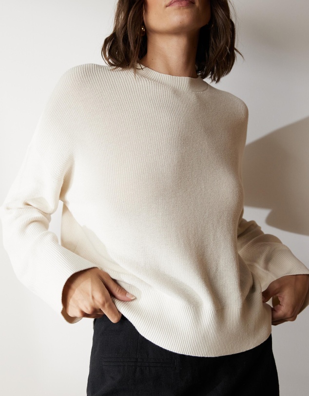Atmos&Here - Organic Cotton Relaxed Crew Knit