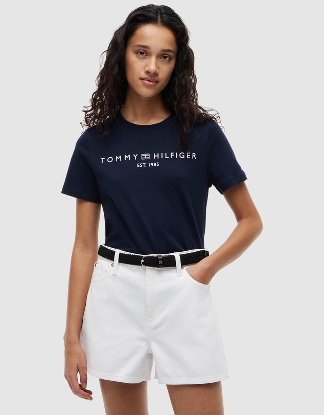 Tommy Hilfiger - Modern Corp Logo Flag T-Shirt