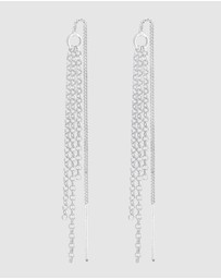 Elli Jewelry - Earring Hanger Chain Look 925 Sterling Silver