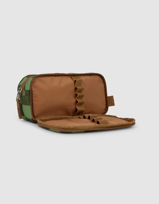 Crywolf - FABLE PENCIL CASE Green Check