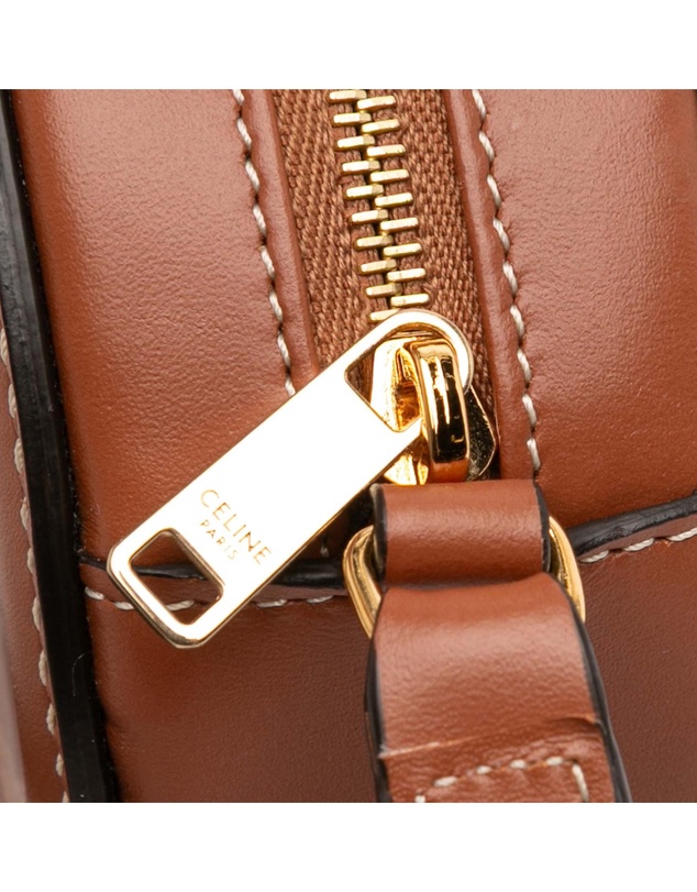 Pre-Loved by Azura Reborn - Pre-Loved Small Calfskin Cuir Triomphe Oval Crossbody