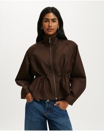 Cotton On - Leo Cinched Spray Jacket