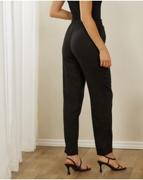 Atmos&Here - Alis Linen Blend Pants