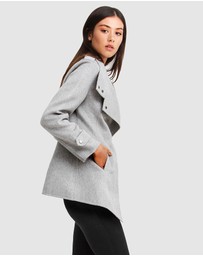 Belle & Bloom - Bad Girl Wool Blend Moto Coat