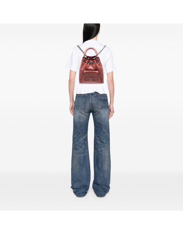 Pre-Loved by Azura Reborn - Pre-Loved Medium Stitched Calfskin Urban Luxury Drawstring Backpack