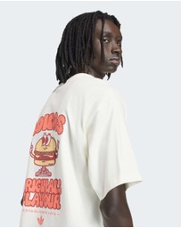 adidas Originals - Pixelated Burger Character Graphic T-shirt Mens