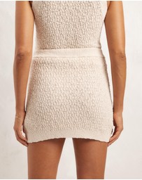 AERE - Textured Knit Mini Skirt