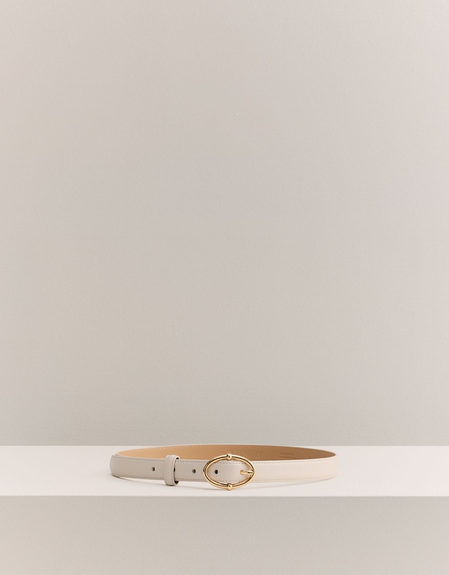 Trenery - Signature Link Slim Belt in Putty