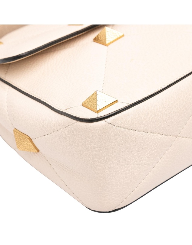 Pre-Loved by Azura Reborn - Pre-Loved Large Grained Calfskin Roman Stud Satchel