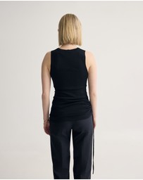 Oxford - April Drawstring Knitted Top