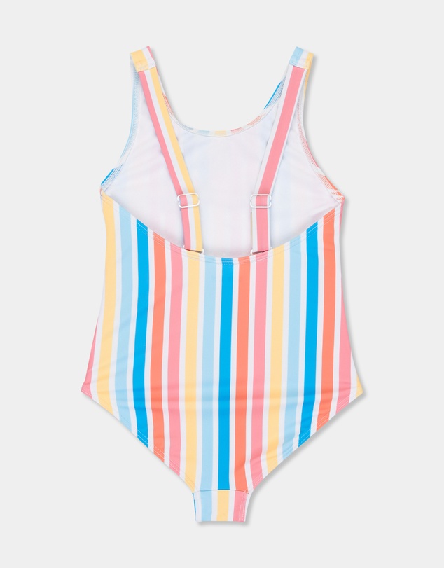 Roxy - Girls 2 to 7 Holy Stripe One Piece Swimsuit