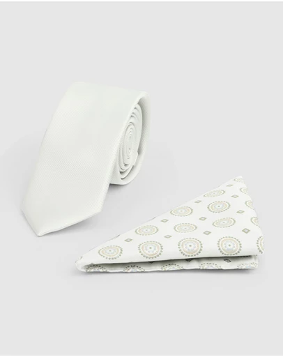 yd. - Bari Tie And Pocket Square Set