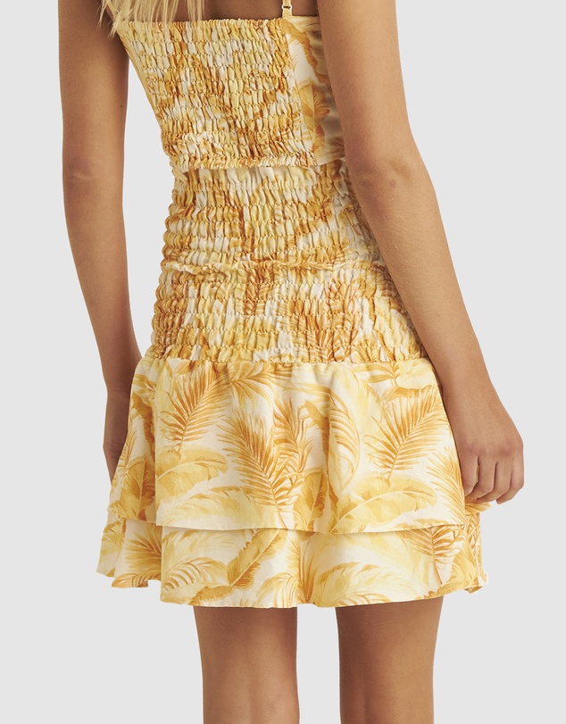 Zerafima - Saffron Leaf Tiered Skirt