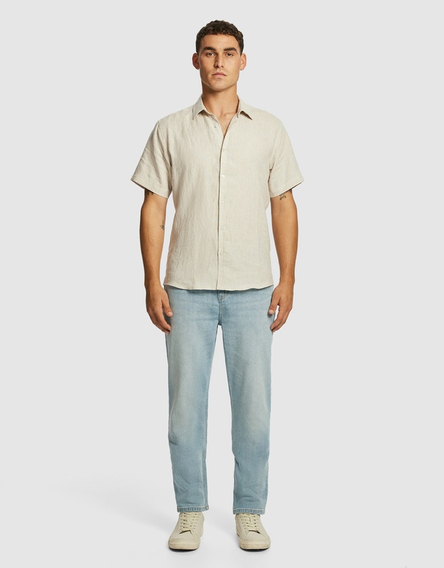 yd. - Lewis Pure Linen Shirt