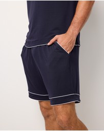 Wanderluxe Sleepwear - Nox TENCEL Modal Boxer Shorts & T-Shirt