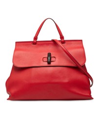 Pre-Loved by Azura Reborn - Pre-Loved Large Leather Bamboo Daily Satchel