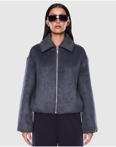 ENA PELLY - Maeve Wool Blend Bomber Jacket